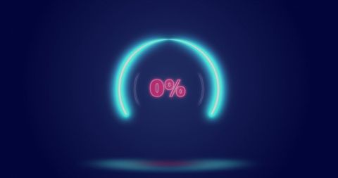 Digital Loading Animation with Technology Symbols - Download Free Stock Images Pikwizard.com