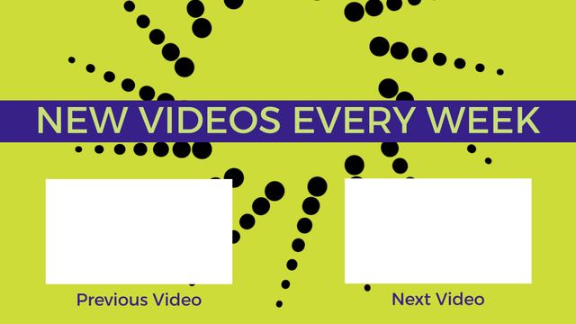 Vibrant Weekly Video Content Announcement Design With Dots Background - Download Free Stock Videos Pikwizard.com