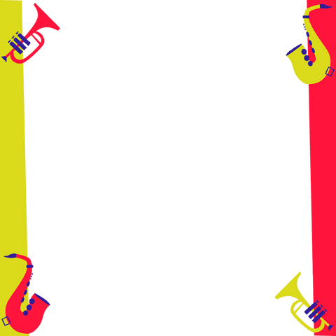 vibrant musical instrument frame on transparent background - Download Free Stock Videos Pikwizard.com