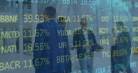 Businessmen Analyzing Stock Market Data and Global Projections - Download Free Stock Images Pikwizard.com