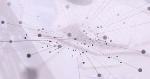 Abstract Network Connections Over Gray Background - Download Free Stock Images Pikwizard.com