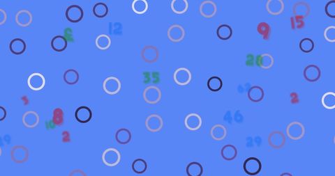 Abstract Numeric Circular Patterns on Blue Background - Download Free Stock Images Pikwizard.com