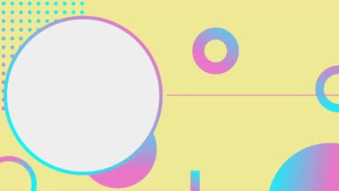 Dynamic Retro Abstract Animation with Pink Shapes