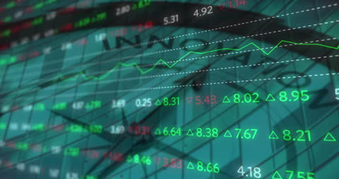 Innovative Stock Market Display with Changing Data