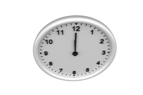 minimalist transparent analog clock 12 o'clock design - Download Free Stock Videos Pikwizard.com