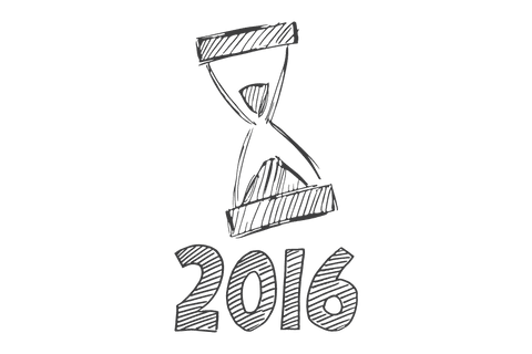 2016 With Hourglass Icon on Transparent Background - Download Free Stock Videos Pikwizard.com