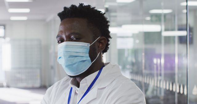 Professional Healthcare Worker Wearing Surgical Mask In Hospital - Download Free Stock Images Pikwizard.com