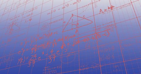 Mathematical Equations Floating on Blue Gradient Background - Download Free Stock Images Pikwizard.com
