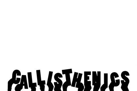 Calisthenics training concept with hands on transparent background