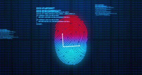 Digital Fingerprint and Data Security Concept in Cyber Interface - Download Free Stock Images Pikwizard.com