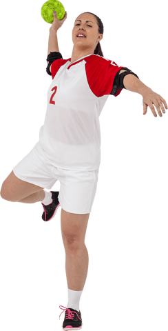athletic sportswoman throwing ball with dynamic motion on transparent background - Download Free Stock Videos Pikwizard.com