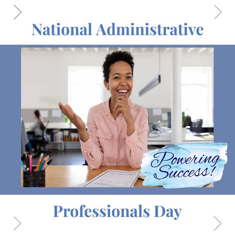 Celebrating National Administrative Professionals Day in Office - Download Free Stock Templates Pikwizard.com