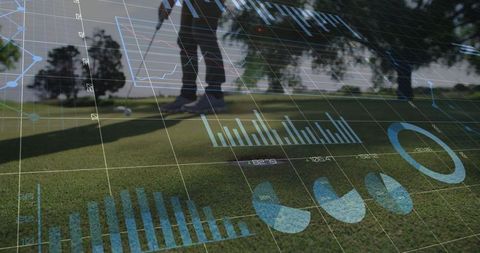 Golfer Analyzes Game with Advanced Data on Putting Green