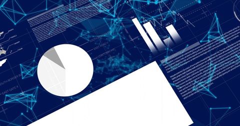 Digital Financial Analytics with Networking Connections - Download Free Stock Images Pikwizard.com