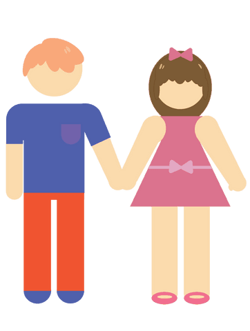 Cartoon Couple Holding Hands on Transparent Background - Download Free Stock Videos Pikwizard.com
