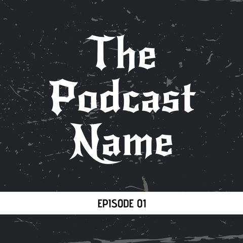 edgy grunge podcast cover with bold typography - Download Free Stock Templates Pikwizard.com