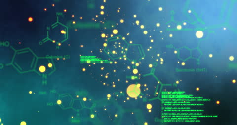 Glowing Molecular Structures with Digital Data Overlay