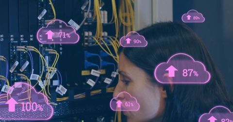 Cloud computing with data flow concept and server devices