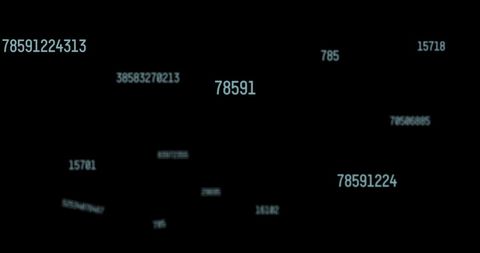 Floating Numbers Against Dark Background Abstract Design - Download Free Stock Images Pikwizard.com