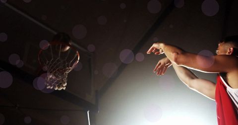 Basketball Player Shooting Hoop Indoors - Download Free Stock Images Pikwizard.com