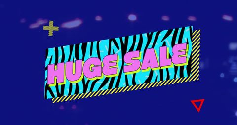Vibrant Urban Huge Sale Banner with Retro Graphics