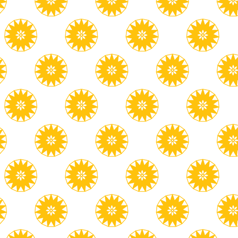 Yellow Circular Pattern with Triangle Details on Transparent Background - Download Free Stock Videos Pikwizard.com