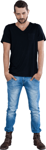 Transparent Studio Shot of Stylish Man in Casual Outfit - Download Free Stock Videos Pikwizard.com