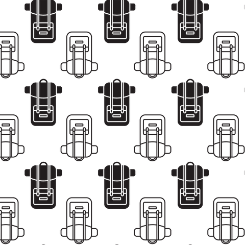 stylish backpack pattern on transparent background - Download Free Stock Videos Pikwizard.com