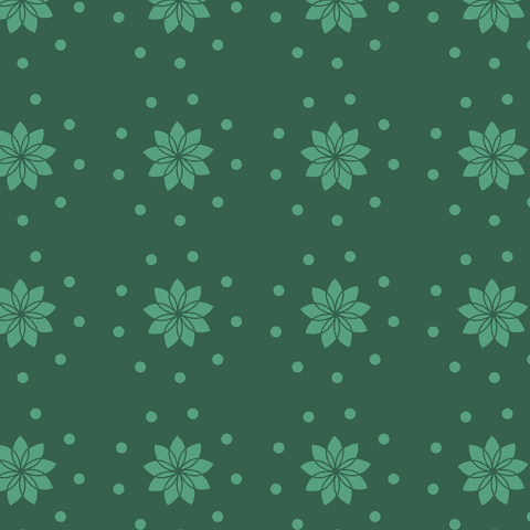 Seamless Green Floral Pattern with Polka Dots on Transparent Background - Download Free Stock Videos Pikwizard.com