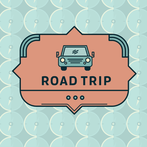 Transparent Road Trip Text Design with Car Symbol - Download Free Stock Videos Pikwizard.com