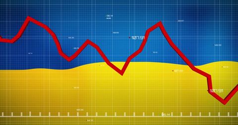 Economic Trends Depicting Ukraine Crisis Concept - Download Free Stock Images Pikwizard.com