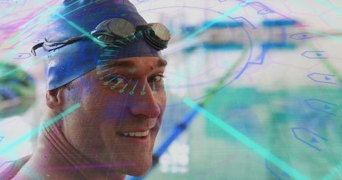 Digital Athlete Enhanced Vision: Swimmer in Action