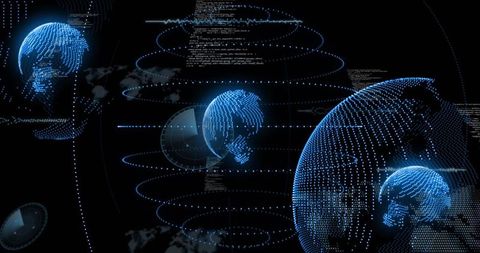 Digital Representation of Global Financial Data Movement - Download Free Stock Images Pikwizard.com