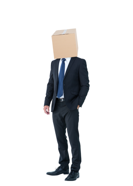 Transparent png Businessman Wearing Box on Head - Download Free Stock Videos Pikwizard.com