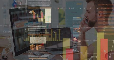 data analysis in modern logistics workspace - Download Free Stock Images Pikwizard.com