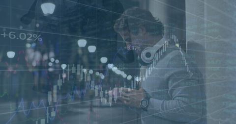 City Streets and Technology Fusion with Financial Data Overlay