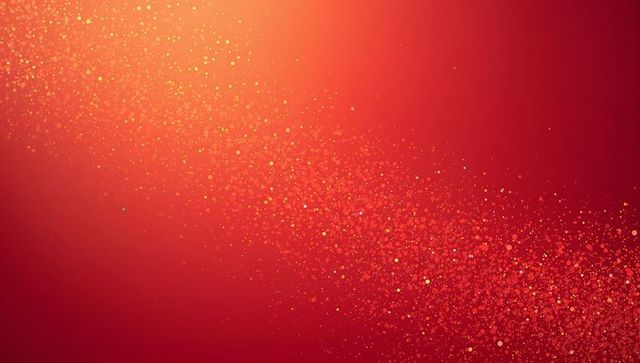 Glittering golden bokeh band crossing red gradient for festive abstract design