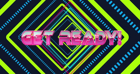 Futuristic Neon Pattern Perfect for Video Game Promotion