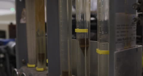 Close-Up of Industrial Machine Components in Factory Operation