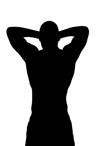 silhouette of muscular man with transparent background - Download Free Stock Videos Pikwizard.com