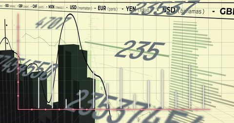 Complex Financial Graphs with Global Currency Indicators - Download Free Stock Images Pikwizard.com