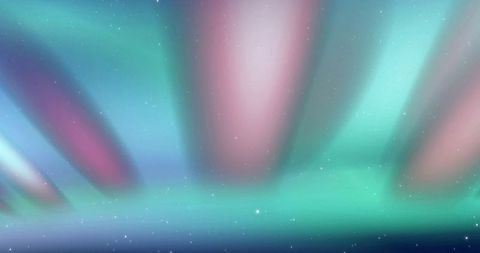 Colorful Neon Spirals Over Starry Night Sky Background