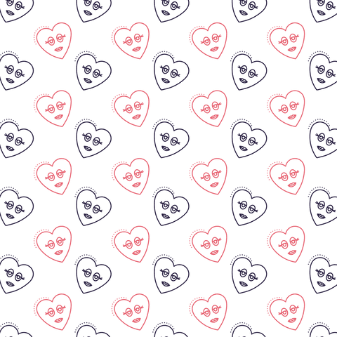 cute heart patterns with faces on transparent background - Download Free Stock Videos Pikwizard.com