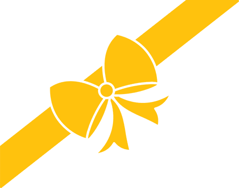 yellow gift ribbon bow on transparent background vector illustration - Download Free Stock Videos Pikwizard.com