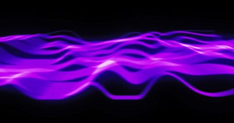 Glowing Purple Energy Waves on Black Background - Download Free Stock Images Pikwizard.com