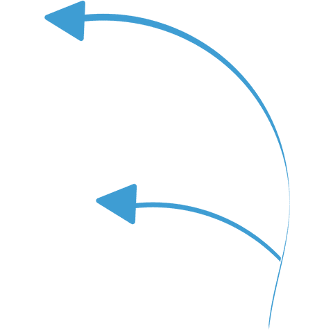 Curved Blue Arrows on Transparent Background Vector - Download Free Stock Videos Pikwizard.com