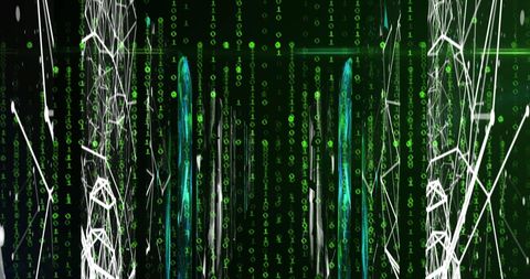 Digital Binary Code Storm for Global Data Processing - Download Free Stock Images Pikwizard.com