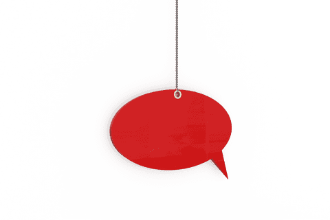 Hanging Red Speech Bubble on Transparent Background - Download Free Stock Videos Pikwizard.com