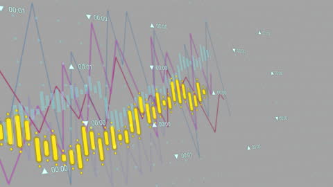Abstract Financial Data Graph Visualization
