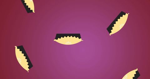 Pie Illustrations on Vibrant Pink Background - Download Free Stock Images Pikwizard.com